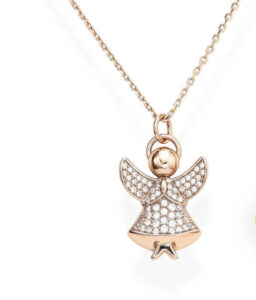 Amen Collana in Argento con Angelo