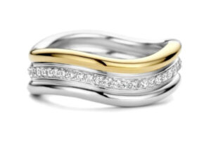 Anello in Argento bicolore