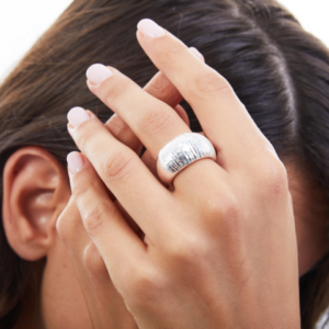 Unoaerre Anello in Bronzo Argentato