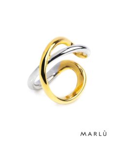Anello in acciaio bicolore € 19