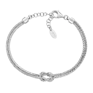 Bracciale nodo d’amore in argento