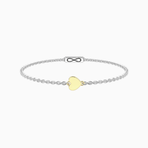 Bracciale cuore oro 9kt
