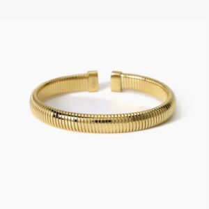 Bracciale dorato in acciaio