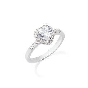 Anello in argento a cuore