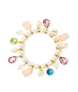 Bracciale perle con ciondoli