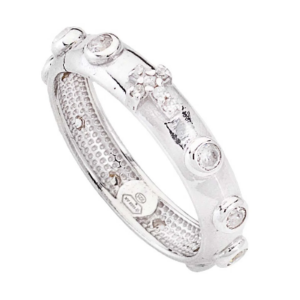 Anello in argento a rosario