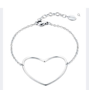 Bracciale con cuore vuoto in acciaio Brand € 15