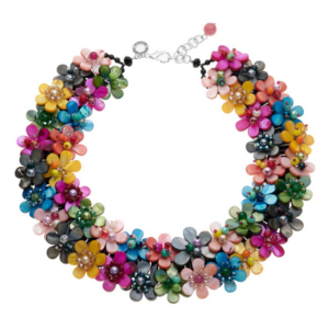 Collana con fiori madreperla Ottaviani