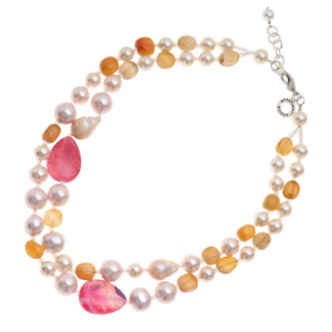 Collana con pietre e perle Ottaviani