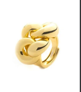 Anello 4US Paciotti in bronzo dorato/argento