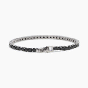 Bracciale uomo tennis in argento