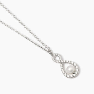 Collana ciondolo perla in argento