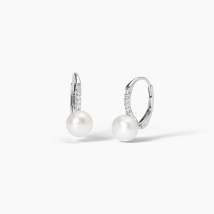 Orecchini con perla in argento