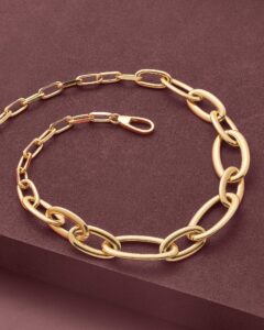 Collana catena dorata Unoaerre